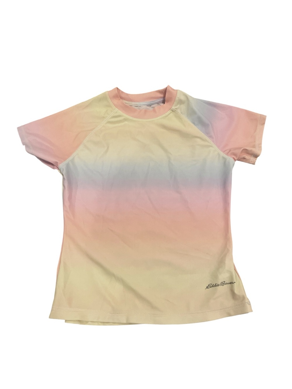 Eddie Bauer Kids Swim Top Short Sleeve Pastel Colors Size S(7/8)